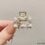 Elegant Women'S Geometric Flower Bow Knot Alloy Inlay Pearl Hair Claws