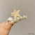 Elegant Women'S Geometric Flower Bow Knot Alloy Inlay Pearl Hair Claws