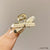 Elegant Women'S Geometric Flower Bow Knot Alloy Inlay Pearl Hair Claws