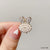 Elegant Women'S Geometric Flower Bow Knot Alloy Inlay Pearl Hair Claws