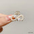 Elegant Women'S Geometric Flower Bow Knot Alloy Inlay Pearl Hair Claws