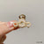 Elegant Women'S Geometric Flower Bow Knot Alloy Inlay Pearl Hair Claws