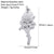 1 Piece 304 Stainless Steel Sunflower Compass Shark Pendant Jewelry Accessories
