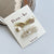 Cute Kid'S Heart Shape Bow Knot Leather Sequins Hair Clip
