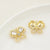 5 Pcs/Package 20 * 23Mm Alloy Artificial Pearls Rhinestones Flower Butterfly Pendant Jewelry Accessories