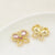 5 Pcs/Package 20 * 23Mm Alloy Artificial Pearls Rhinestones Flower Butterfly Pendant Jewelry Accessories
