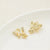 5 Pcs/Package 20 * 23Mm Alloy Artificial Pearls Rhinestones Flower Butterfly Pendant Jewelry Accessories