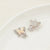 5 Pcs/Package 20 * 23Mm Alloy Artificial Pearls Rhinestones Flower Butterfly Pendant Jewelry Accessories