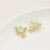 5 Pcs/Package 20 * 23Mm Alloy Artificial Pearls Rhinestones Flower Butterfly Pendant Jewelry Accessories