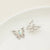 5 Pcs/Package 20 * 23Mm Alloy Artificial Pearls Rhinestones Flower Butterfly Pendant Jewelry Accessories