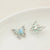 5 Pcs/Package 20 * 23Mm Alloy Artificial Pearls Rhinestones Flower Butterfly Pendant Jewelry Accessories