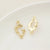 5 Pcs/Package 20 * 23Mm Alloy Artificial Pearls Rhinestones Flower Butterfly Pendant Jewelry Accessories