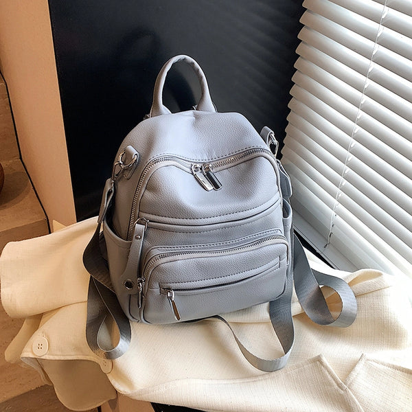 Solid Color Casual Women'S Backpack