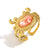 Personalized Niche Stainless Steel Plated 18K Gold Crab Oil Broken Shell Open Ring For Women