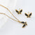 Ig Style Dragonfly Butterfly Insect Stainless Steel Electroplating Jewelry Sets