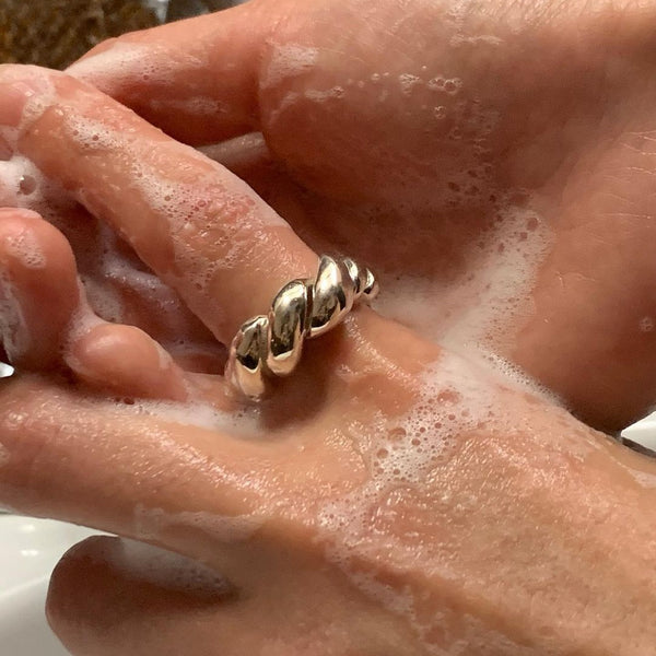 925 Sterling Silver Women Ig Style Silver Silver Plating Rings