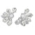 Hot Selling Second-Hand Niche Stainless Steel 18K Gold Plated Flower Pearl Pattern Square Black Jade Earrings For Women