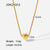 Ig Style Geometric Stainless Steel 18K Gold Plated Necklaces