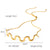 Ig Style Wave Wave Geometric Stainless Steel Electroplating Necklaces