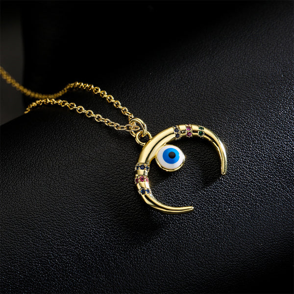Eye Geometric Copper Pendants