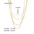 Ig Style Stripe Geometric Stainless Steel Electroplating Necklaces