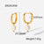 Ig Style Pearl Geometric Stainless Steel 18K Gold Plated Earrings