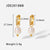 Ig Style Pearl Geometric Stainless Steel 18K Gold Plated Earrings