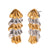 Fashionable French Style Earrings Stainless Steel 18K Gold Plated Christmas Tree Shape Two-Color Earrings
