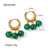 Ig Style Circle Geometric Stainless Steel 18K Gold Plated Earrings